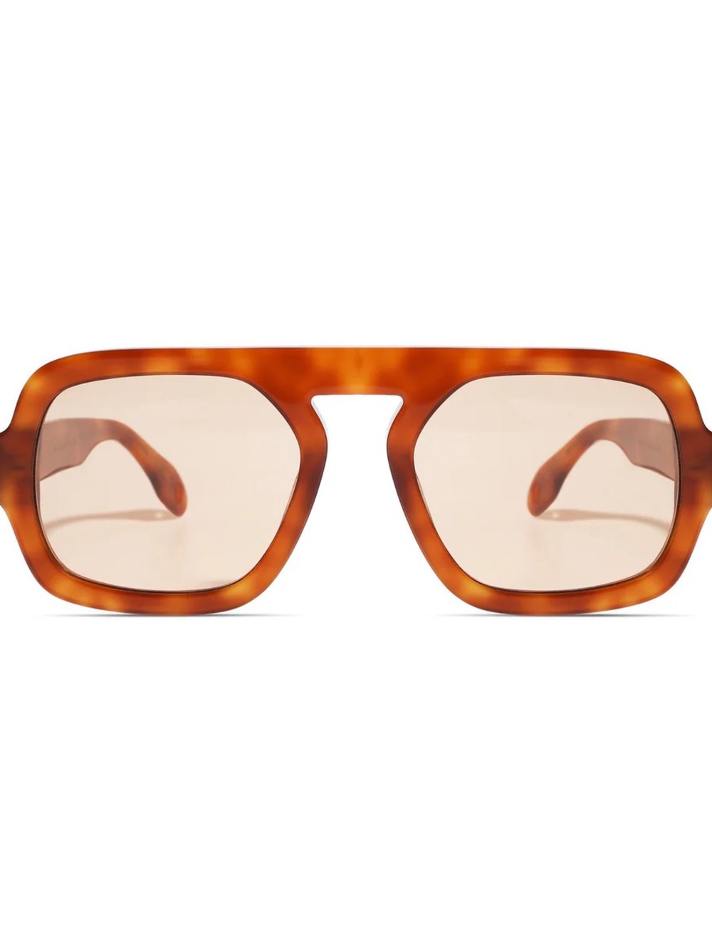 Elisa Johnson Jane Sunglasses in Light Brown Tortoise